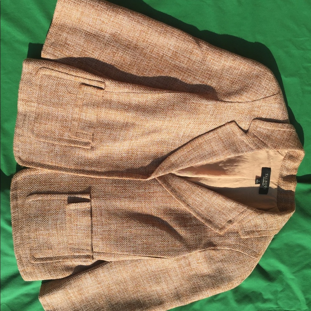 Open White Copper Blazer